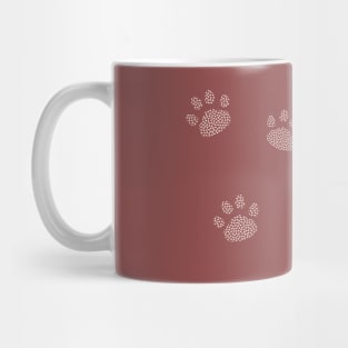 Paw of Hearts pattern Mug